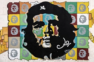 Mural of Che Guevara, Havana, Havana, Cuba Mural of Che Guevara, Havana, Havana, Cuba