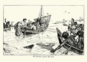 Mutiny on the Bounty - Captain Bligh under attack Mutiny on the Bounty - Captain Bligh under attack
