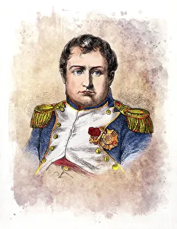 Napolean Bonaparte portrait in uniform 1870 Napolean Bonaparte portrait in uniform 1870