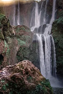 Travel Imagery Gallery: Nature panorama with Ouzoud waterfall in the mountains, Morocco, Africa