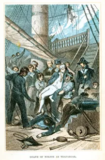 Nelson's Detah at the Battle of Trafalgar Nelson's Detah at the Battle of Trafalgar