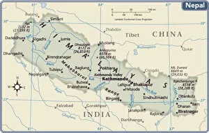 Related Images Gallery: Nepal country map