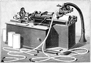 The new phonographe, phone from Thomas Edison The new phonographe, phone from Thomas Edison