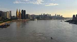 New skyscrapers on the Yangtze River, Chongqing, China New skyscrapers on the Yangtze River, Chongqing, China