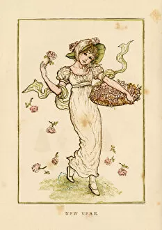 Images Dated 17th December 2012: New Year - Kate Greenaway 1883