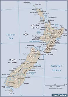 Related Images Gallery: New Zealand country map