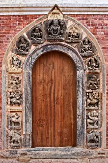 Kathmandu Valley Gallery: Newar Door, Patan Durbar Square, Kathmandu