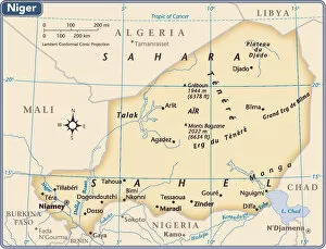 Maps Collection: Niger country map