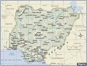Maps Gallery: Nigeria country map