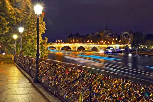 Night at the banks of the Seine in Paris Night at the banks of the Seine in Paris