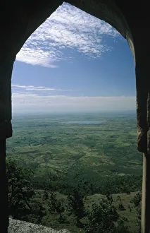 The Nimar Plains and Narmada River Through the Archway of Rupmatis Pavillion The Nimar Plains and Narmada River Through the Archway of Rupmatis Pavillion