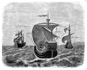 Nina, Pinta and Santa Maria - Christopher Columbus ships Nina, Pinta and Santa Maria - Christopher Columbus ships