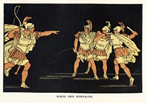 <b class=qtipBold><figcaption>Nisus and Euryalus</figcaption></b><br>Nisus and Euryalus a scene from Virgil's Aeneid.<br><em>© duncan1890</em> Nisus and Euryalus