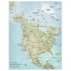 Maps Gallery: North America map