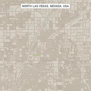 North Las Vegas Nevada US City Street Map North Las Vegas Nevada US City Street Map