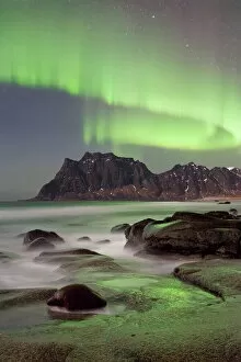 Images Dated 29th March 2012: Northern Lights in Lofoten Islands
