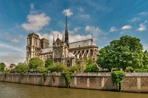 Notre Dame Cathedral, Paris Gallery: Notre-Dame Cathedral in the spring, Paris, France