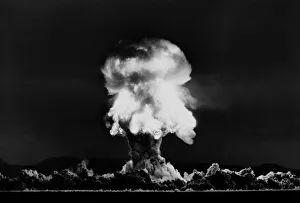 Nuclear Bomb Explosion, Nevada Test, 23rd July 1957 Nuclear Bomb Explosion, Nevada Test, 23rd July 1957