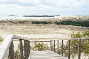 Observation platform at Parnidder dune on the Curonian Spit, near Nida, Oblast Kaliningrad, Russia Observation platform at Parnidder dune on the Curonian Spit, near Nida, Oblast Kaliningrad, Russia