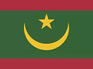 Official national flag of Mauritania