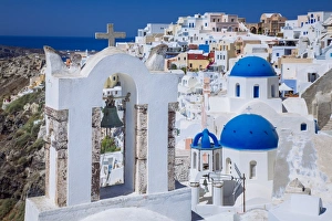 Oia village townscape, Santorini, Cyclades, Greece Oia village townscape, Santorini, Cyclades, Greece