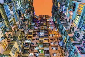 Related Images Collection: Old apartment buildings in Hong Kong