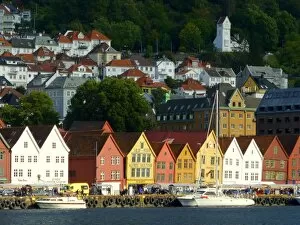 Images Dated 9th September 2012: The old centre of Bergen (Bryggen), Norway
