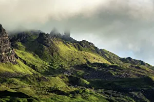 Old man of storr under cloud sky, Isle of Skye Old man of storr under cloud sky, Isle of Skye