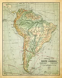 Maps Gallery: old map of south america