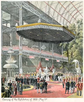 Images Dated 7th February 2017: Opening of the Great Exhibition in 1851