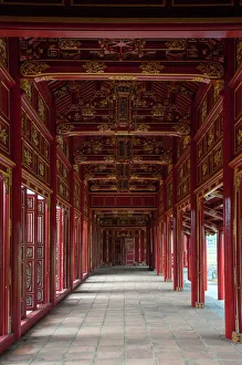 Ornate wooden hall of Purple Forbidden City Ornate wooden hall of Purple Forbidden City