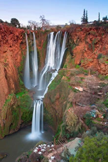 Travel Imagery Gallery: Ouzoud Waterfalls located in the Grand Atlas village of Tanaghmeilt