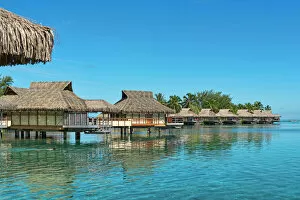 Lagoon Gallery: Overwater bungalows, Moorea, French Polynesia