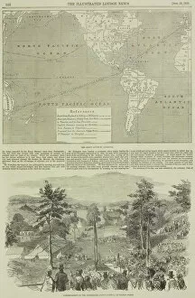 Latitude Gallery: Page from the Illustrated London News with map