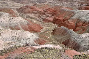 Painted Desert, hills, desert landscape, view from Tawa Point, Painted Desert, Holbrook Painted Desert, hills, desert landscape, view from Tawa Point, Painted Desert, Holbrook