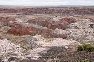 Painted Desert, hills, desert landscape, view from Tawa Point, Painted Desert, Holbrook Painted Desert, hills, desert landscape, view from Tawa Point, Painted Desert, Holbrook