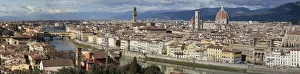 Panorama of Florence as seen from the hill of San Miniatos Church Panorama of Florence as seen from the hill of San Miniatos Church