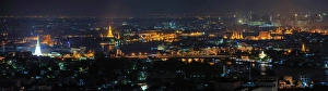 The panorama of Thai grand palace and the temples The panorama of Thai grand palace and the temples