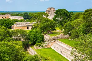 Panorama over Uxmal - Mexico Panorama over Uxmal - Mexico