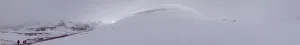 Panorama view over Mount Etna in Snow, Italy Panorama view over Mount Etna in Snow, Italy
