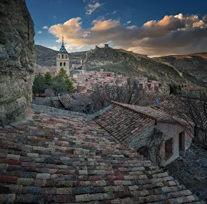 Panoramic view of Albarracin, Cathedral and fortress, Teruel, Spain Panoramic view of Albarracin, Cathedral and fortress, Teruel, Spain