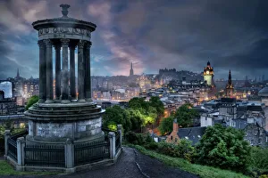 Panoramic view of Edinburg, Scotland Panoramic view of Edinburg, Scotland