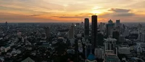 Images Dated 24th October 2010: Panoramo of Bangkok City
