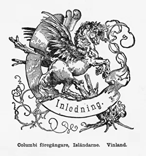Pegasus the Winged Devine Stallion Engraving, Circa 1892 Pegasus the Winged Devine Stallion Engraving, Circa 1892