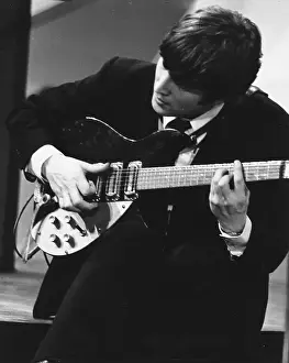 John Lennon Performs with Rickenbacker Print 1964