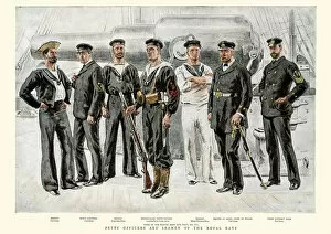 Military Collection: Petty Officers and Seamen of the Royal Navy, 1891