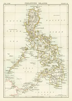 Philippines map 1885