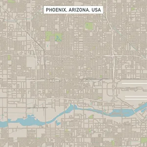 Phoenix Arizona US City Street Map Phoenix Arizona US City Street Map