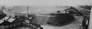Stamford Bridge View Print, a 1920 photograph of the empty stadium