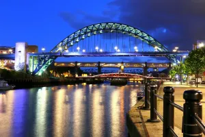Prints of The three bridges are (from foreground to the back) : the Tyne bridge, The Swing bridge and the high level bridge. Gateshead is to the left and Newcastle to the right Northern Ireland Prints: Late Evening at the River Tyne Bridges Print